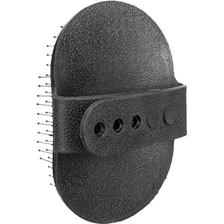 Trixie 2330 Pflegestriegel, Gummi, 8 × 13 cm, Schwarz – Bild 3