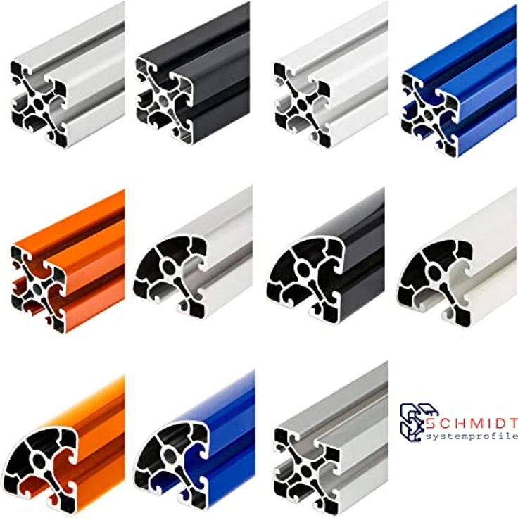 SCHMIDT systemprofile Innenwinkel 135 Grad, Aluminium Winkel Verbinder 60x60x32mm, Materialstärke 6mm, Bohrung-Durchmesser 9mm – Bild 2