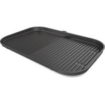 NINJA Elektrogrill Ninja Woodfire XL Grillplatte & Plancha, 2-in-1-Kombination für geschnittenes Gemüse, Schwarz