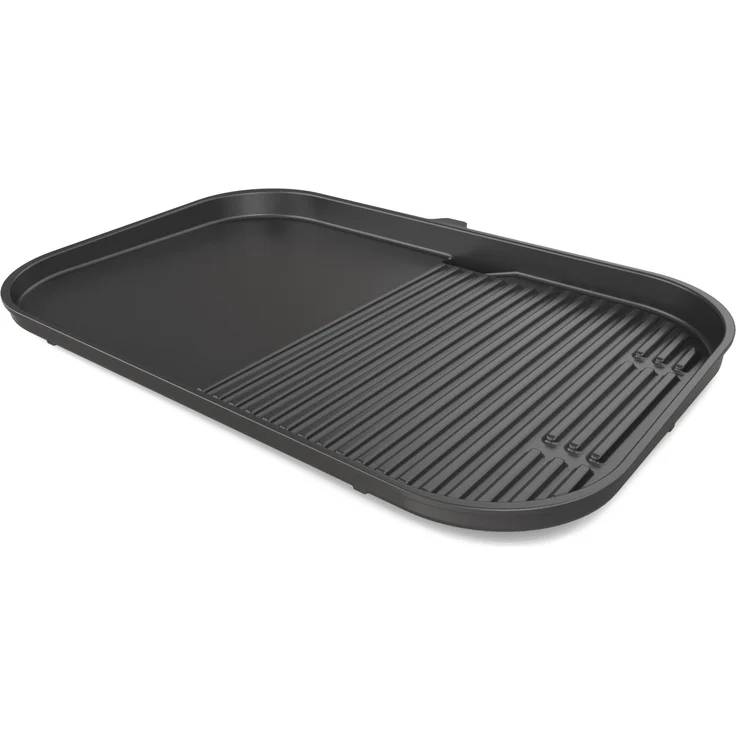 NINJA Elektrogrill Ninja Woodfire XL Grillplatte & Plancha, 2-in-1-Kombination für geschnittenes Gemüse, Schwarz – Bild 1