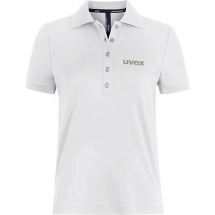 Uvex 7071511 Poloshirt, Arbeitshemd in Größe L, Weiß, innovative Materialien und hoher Tragekomfort