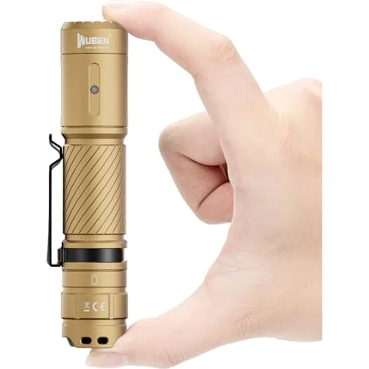 WUBEN C3, LED Taschenlampe mit 1200 Lumen, USB aufladbar, IP68 wasserdicht, 6 Lichtmodi – Bild 1