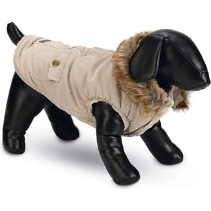 Designed by Lotte Mantel Philos (XXL, Hundemantel), wasserfest mit weichem Schafsfell-Innenseite