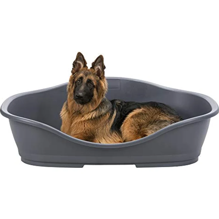 Trixie 38861 Kunststoffbett Sleeper, Gr. 6: 117 × 77 cm, dunkelgrau – Bild 2