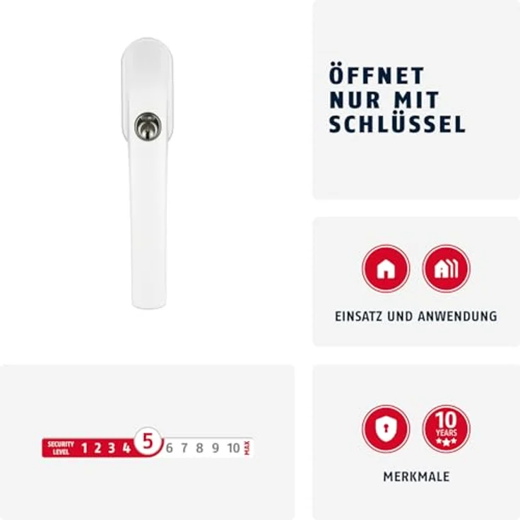 ABUS Fenstergriff FG 300W weiß AL0089 – Bild 2