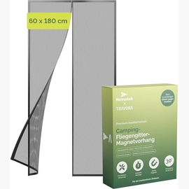 Fliegengitter Magnetisch, 120x215 Cm, Grau – Insektenschutz Für Türen, Kinderleichte Klebemontage