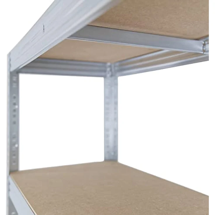 PROFI Steckregal 200x120x40 cm verzinkt mit 5 Böden - Shelfplaza – Bild 3