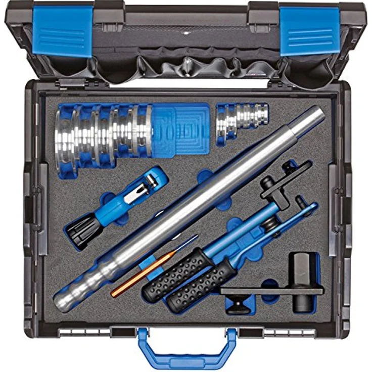 GEDORE Handrohrbieger-Satz 3-18 mm, 10 Biegeformen aus hochfestem Aluminium in L-Boxx 136, 1 Stück, 1100-278801 – Bild 1