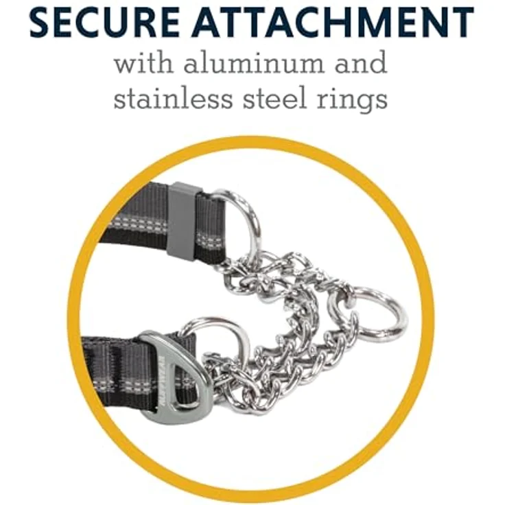RUFFWEAR Chain Reaction Hundehalsband, verstellbar, kein Ziehen, Hundehalsband und Hundetrainingshalsband, Aluminium-D-Ring & begrenzter Schnur, reflektierendes Hundehalsband Grey 20"-26" – Bild 5