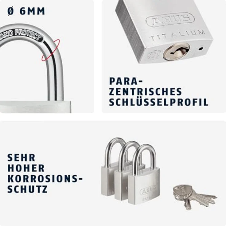 Abus 64TI-40 Triples Titalium – Bild 5