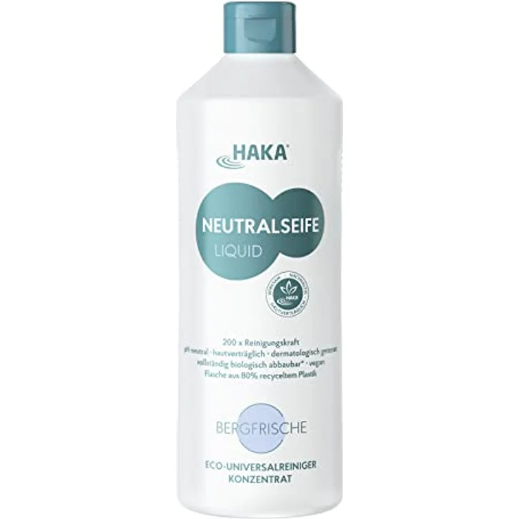 HAKA Neutralseife Liquid Bergfrische 1l Allzweckreiniger, pH-neutrale Rezeptur, umweltfreundlich, sanft zur Haut und Materialien – Bild 2
