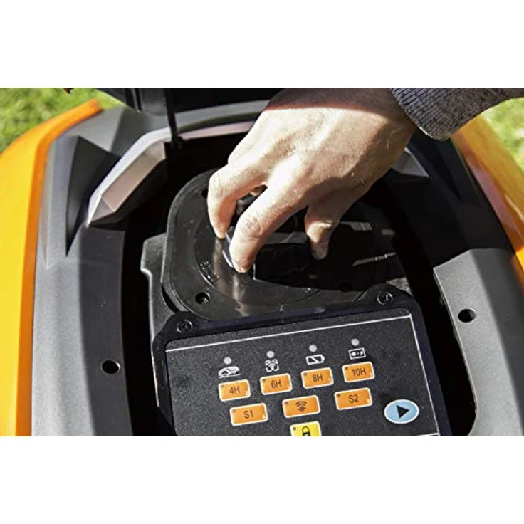 YARD FORCE Mähroboter X50i bis zu 500 qm-Selbstfahrender Rasenmäher Roboter mit WLAN-Verbindung, App-Steuerung, iRadar Ultraschallsensor, Kantenschneide-Funktion und bürstenloser Motor, schwarz-orange – Bild 5