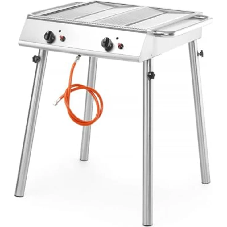 HENDI Gasgrill Xantos, 9,5kW, 770x710x(H)870mm, Edelstahl – Bild 3