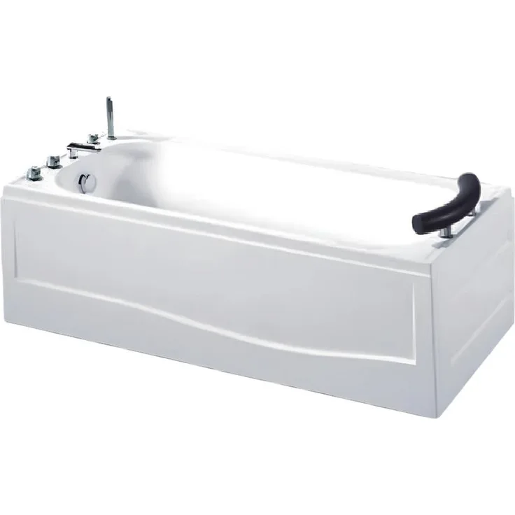 JVmoebel Badewanne Luxus Acryl Einbauwanne in Weiß, rechteckig, 160 cm, kratzfest, Made in Europe