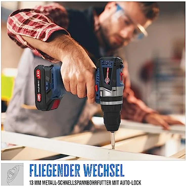 Güde 58504 BSB 18-201-30K Akku Schlagbohrschrauber (18V Akkusystem,16 Drehmomentstufen,2Ah Li-Ionen Batterie) – Bild 4
