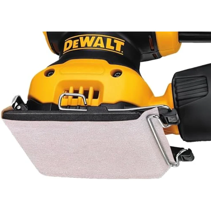 DeWalt Vibratiosnschleifer- Schwingschleifer (230 Watt, Schwingkreis-ø 1.6 mm, Schleifplatte 108 x 115 mm, Klettfix, AirLock kompatibel, inkl. Staubfangsack und Absaugadapter) DWE6411 – Bild 3