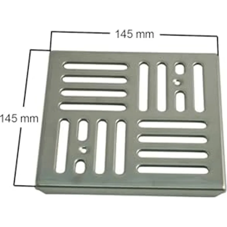 Marley Abläufe Edelstahlrost, 150 x 150 mm, für Abläufe – Bild 2