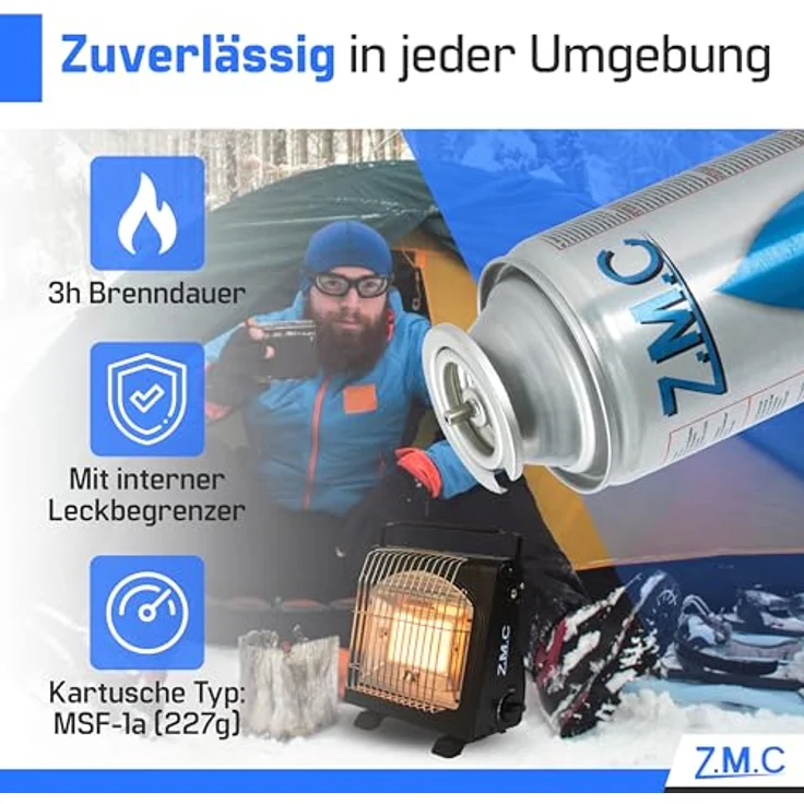 24 Kartuschen Butan Gas Kartusche Butangas Gaskartuschen Bunsenbrenner Campingkocher Gaskocher 227g Silber – Bild 7