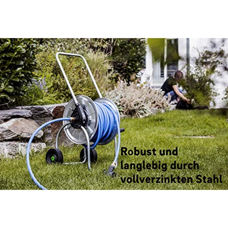REHAU COMFORT Schlauchwagen Vollmetall für max. 50 Meter 1-2 Zoll Schlauch – Bild 4