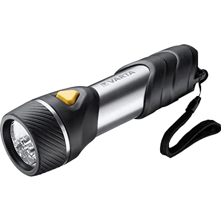 Varta Day Light Multi LED F30, batteriebetriebene Taschenlampe mit 70 lm, 125 h Leuchtdauer, stoßfest und ergonomisch