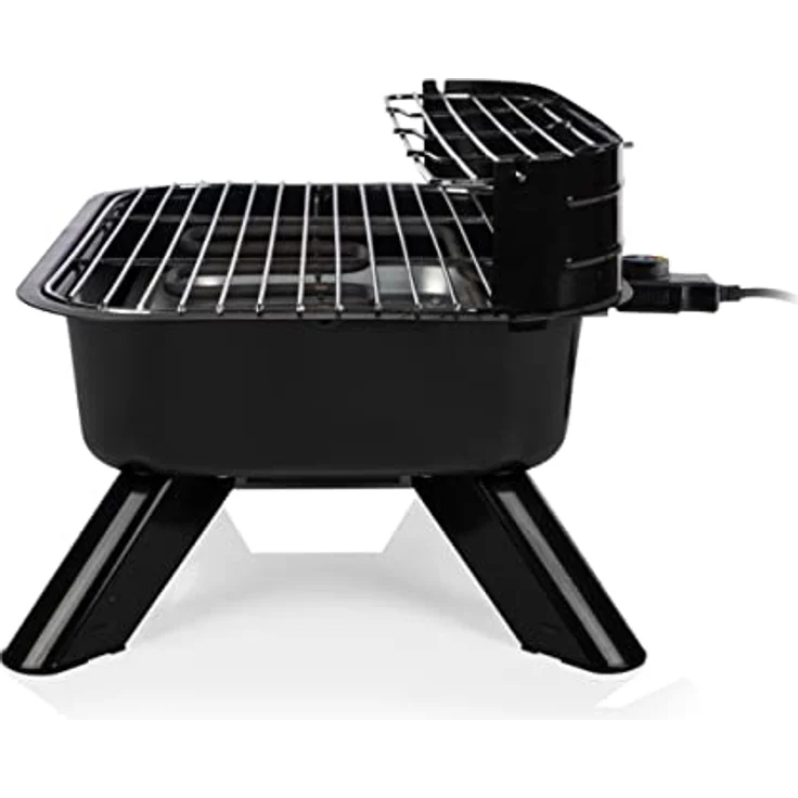 Princess Hybridgrill - geeignet als Elektro- oder Holzkohlegrill, mit 0,7 M Kabelzuleitung, regelbarer Thermostat, 2000W, 112252 – Bild 4