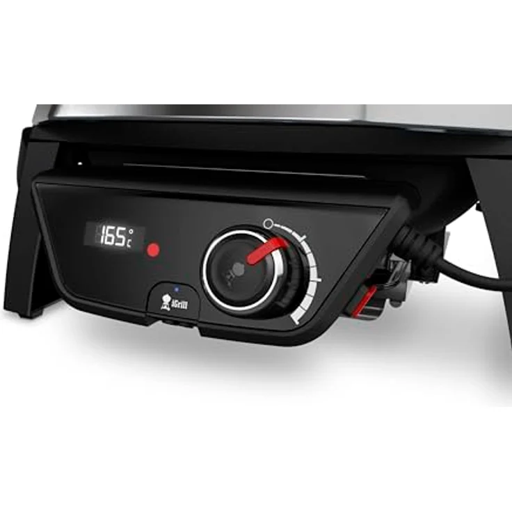 Weber Pulse 1000 Black, Elektrogrill mit digitalem Temperaturregler, schwarz, Gehäuse aus Aluminiumguss – Bild 4