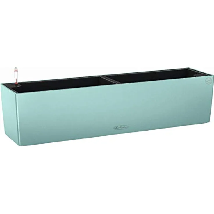 Lechuza 15705 Balconera Color 80 Selbstbewässernder Übertopf für Innen- und Außenbereich, 78,7 x 17,8 x 17,8 cm, Pastellgrün