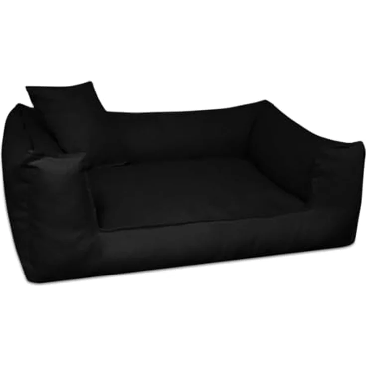 tierlando Orthopädisches Hundebett Goofy mit Matratzenschoner XL 110cm Schwarz, Polyester, waschbar – Bild 5