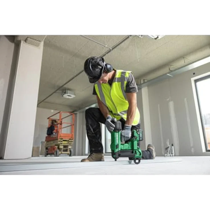 HiKOKI NC1840DAW3Z Akku-Nagler, emissionsfreier Luftfeder-Antrieb mit 110 Joule Schlagenergie, werkzeugloses Magazin, LED-Arbeitslicht – Bild 2