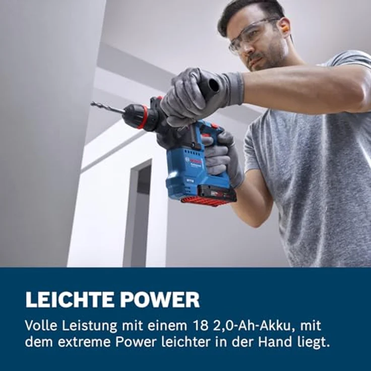 Bosch Professional Akku-Bohrhammer GBH 18V-18 X, ONECHUCK, inkl. Tiefenanschlag, l-boxx, bürstenloser Motor, 18V – Bild 5