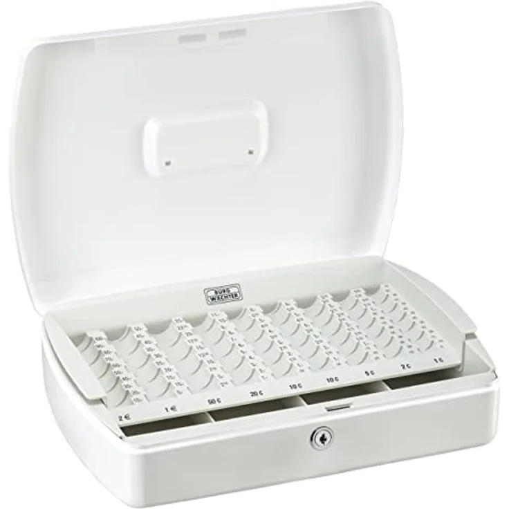 BURG-WÄCHTER ZK 2307 Euro Geldzähl-Kassette, Weiß, BxTxH: 330x235x76 – Bild 3