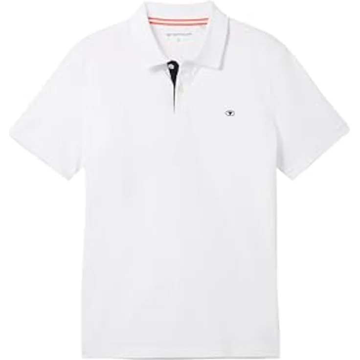 TOM TAILOR Poloshirt mit Knopfleiste und Logo, Single Jerseystoff aus Baumwolle, hoher Tragekomfort, blau – Bild 7
