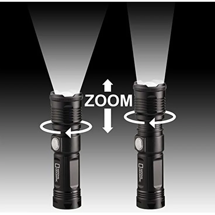 National Geographic LED Taschenlampe ILUMINOS 1000 LED Zoom Taschenlampe 1000 Lumen – Bild 4