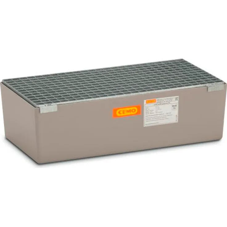 Cemo Auffangwanne 65 l, B x H x T: 82 x 24 x 42 cm, GFK mit verzinktem Gitterrost, ohne Zulassung, 10381