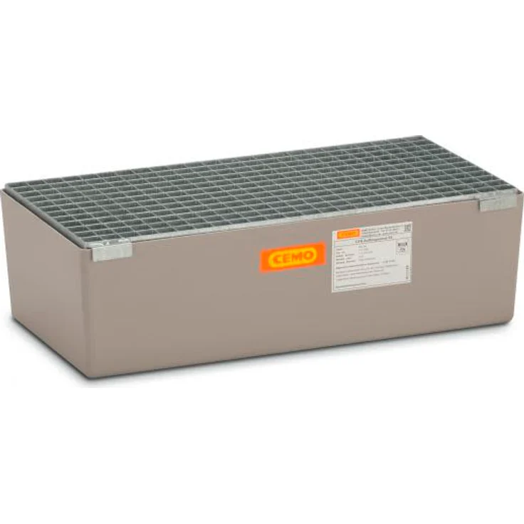 Cemo Auffangwanne 65 l, B x H x T: 82 x 24 x 42 cm, GFK mit verzinktem Gitterrost, ohne Zulassung, 10381