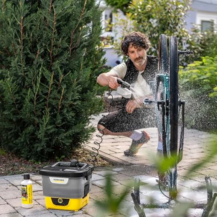 Kärcher Hochdruckreiniger Mobile Outdoor Cleaner OC 4 + Bike Kit, Akkubetrieb mit 8L Wassertank und Lithium-Ionen-Akku, kompakt und mobil – Bild 8