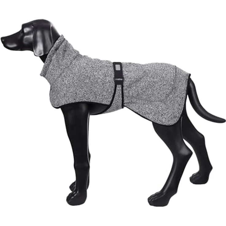 Rukka Pets Comfy Knit Jacke für Hunde Schwarz 35, Trocknet schnell, reflektierende Details, verstellbarer Kragen und Taille – Bild 3