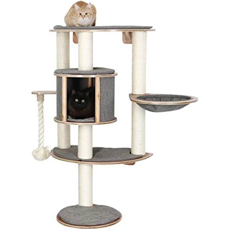 Kerbl 81542 Wandkratzbaum Dolomit Tofana Pro, 112 x 103 cm, grau – Bild 2