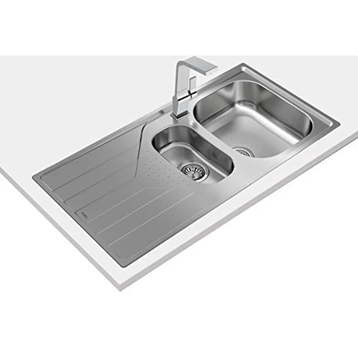 Teka Universe 60 T-XP 1½C 1E Einbauspüle, wendbar, Edelstahl, großes Becken mit Abtropffläche, 60 cm – Bild 1