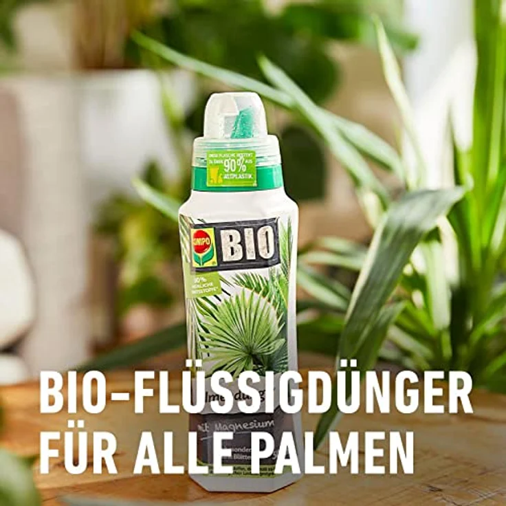 COMPO BIO Palmendünger, Spezial-Flüssig-Dünger für Zimmer-, Balkon- und Terrassenpflanzen mit extra Magnesium und Eisen, 500 ml – Bild 3