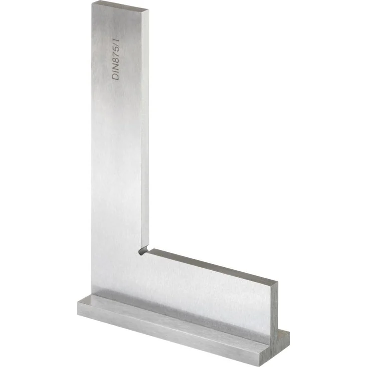 Magni Winkelmesser Fortis Werkstattwinkel mit Anschlag, DIN 875/1, aus Spezialstahl, 200x130mm, Gen.1