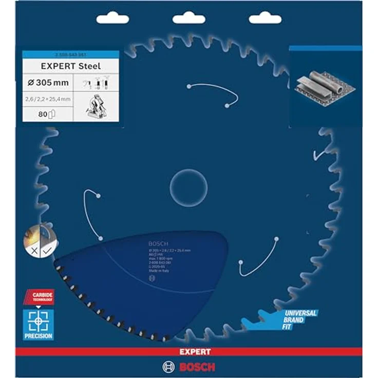 Bosch Professional Kreissägeblatt (für Stahl, AußenØ: 305mm, Bohrung: 25,4mm, Zubehör für Metall-, Kapp-, Gehrungssäge) – Bild 4
