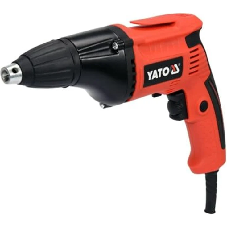 Yato Kabel-Schraubendreher 550W (Yt-82071) - Akkuschrauber mit automatischer Bohrtiefenbegrenzung, Austauschbarem Zusatzkopf – Bild 1