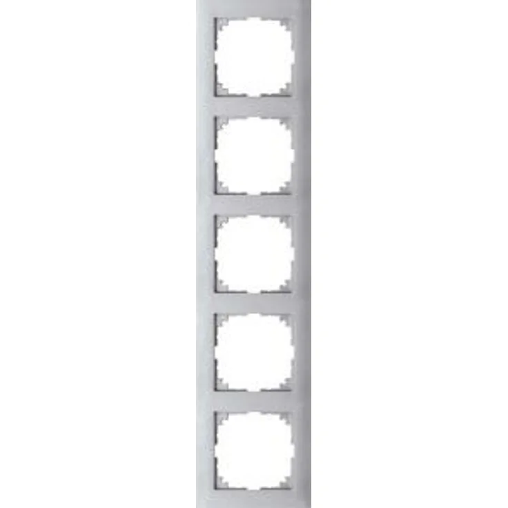 Merten MEG4050-3660 M-Pure-Rahmen, 5fach, Aluminium