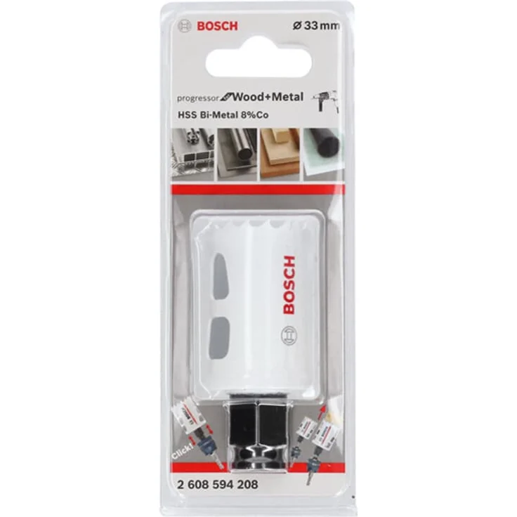 Bosch Professional Lochsäge Progressor for Wood & Metal (Holz und Metall, Ø 33 mm, Zubehör Bohrmaschine) – Bild 1