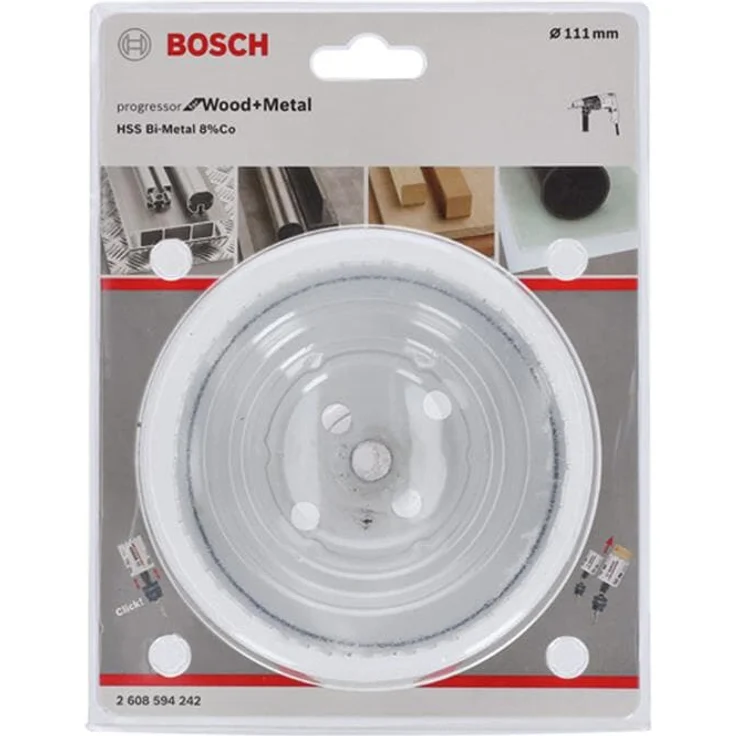 Bosch Professional Lochsäge Progressor for Wood & Metal (Holz und Metall, Ø 111 mm, Zubehör Bohrmaschine) – Bild 1