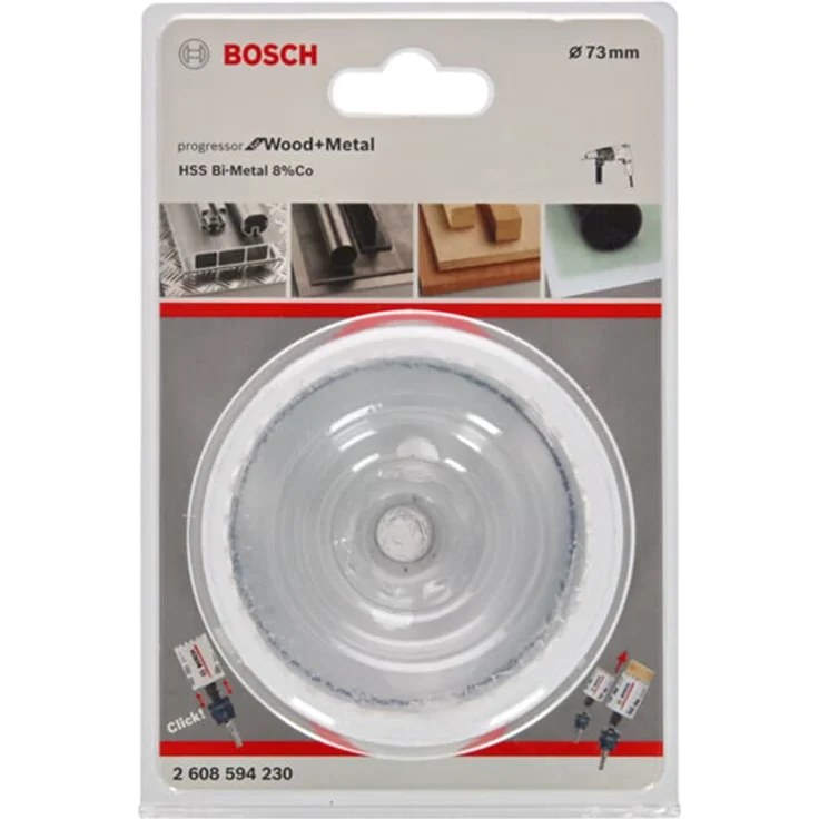 Bosch Professional Lochsäge Progressor for Wood & Metal (Holz und Metall, Ø 73 mm, Zubehör Bohrmaschine) – Bild 1