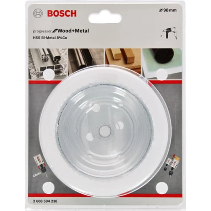 Bosch Professional Lochsäge Progressor for Wood & Metal (Holz und Metall, Ø 98 mm, Zubehör Bohrmaschine) – Bild 1