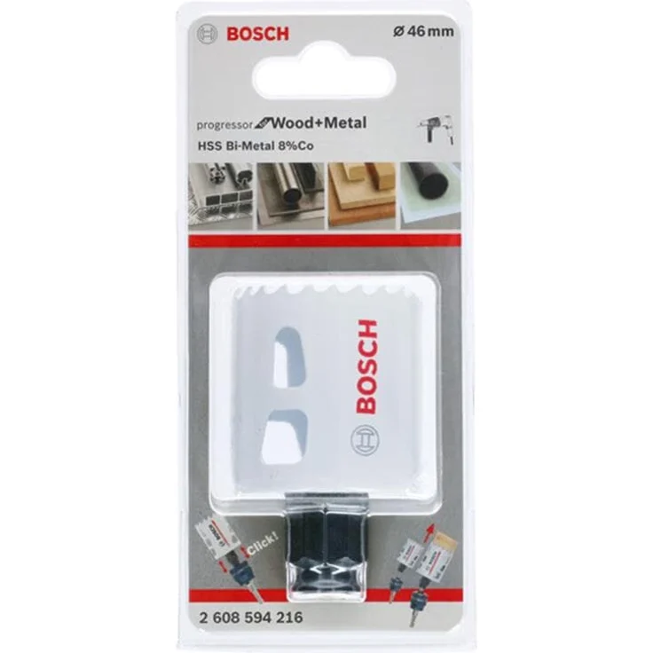 Bosch Professional Lochsäge Progressor for Wood & Metal (Holz und Metall, Ø 46 mm, Zubehör Bohrmaschine) – Bild 1