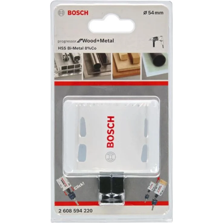 Bosch Professional Lochsäge Progressor for Wood & Metal (Holz und Metall, Ø 54 mm, Zubehör Bohrmaschine) – Bild 1
